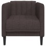 Sillón de tela marrón oscuro en Sofás | Comprar online en Foru.es