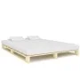 Estructura de cama de palés madera maciza de pino 180x200 cm de vidaXL, Camas y somieres - Ref: Foro24-285239, Precio: 146,06...