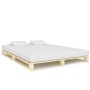 Estructura de cama de palés madera maciza de pino 180x200 cm de vidaXL, Camas y somieres - Ref: Foro24-285239, Precio: 151,70...