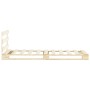 Estructura de cama de palés madera maciza de pino 90x200 cm de vidaXL, Camas y somieres - Ref: Foro24-285241, Precio: 103,41 ...