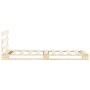 Estructura de cama de palés madera maciza de pino 100x200 cm de vidaXL, Camas y somieres - Ref: Foro24-285242, Precio: 97,84 ...