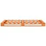 Estructura de cama de palés madera maciza pino marrón 200x200cm de vidaXL, Camas y somieres - Ref: Foro24-285268, Precio: 158...