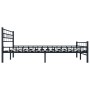 Estructura de cama de acero negro 160x200 cm de vidaXL, Camas y somieres - Ref: Foro24-285279, Precio: 127,80 €, Descuento: %