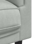Sillón con cojín terciopelo gris claro en Sofás | Comprar online en Foru.es