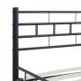 Estructura de cama de acero negro 160x200 cm de vidaXL, Camas y somieres - Ref: Foro24-285279, Precio: 126,11 €, Descuento: %
