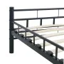 Estructura de cama de acero negro 160x200 cm de vidaXL, Camas y somieres - Ref: Foro24-285279, Precio: 126,11 €, Descuento: %