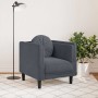Sillón con cojín terciopelo gris oscuro en Sofás | Comprar online en Foru.es