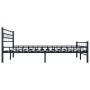 Estructura de cama de acero negro 200x200 cm de vidaXL, Camas y somieres - Ref: Foro24-285281, Precio: 142,86 €, Descuento: %