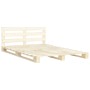 Estructura de cama de palés madera maciza de pino 160x200 cm de vidaXL, Camas y somieres - Ref: Foro24-285245, Precio: 164,33...