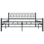 Estructura de cama de acero negro 200x200 cm de vidaXL, Camas y somieres - Ref: Foro24-285281, Precio: 142,86 €, Descuento: %