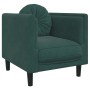 Sillón con cojín terciopelo verde oscuro en Sofás | Comprar online en Foru.es