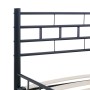 Estructura de cama de acero negro 200x200 cm de vidaXL, Camas y somieres - Ref: Foro24-285281, Precio: 142,86 €, Descuento: %