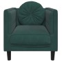 Sillón con cojín terciopelo verde oscuro en Sofás | Comprar online en Foru.es