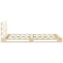 Estructura de cama de palés madera maciza de pino 160x200 cm de vidaXL, Camas y somieres - Ref: Foro24-285245, Precio: 164,33...