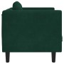 Sillón con cojín terciopelo verde oscuro en Sofás | Comprar online en Foru.es