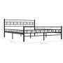Estructura de cama de acero negro 200x200 cm de vidaXL, Camas y somieres - Ref: Foro24-285281, Precio: 142,86 €, Descuento: %