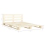 Estructura de cama de palés madera maciza de pino 160x200 cm de vidaXL, Camas y somieres - Ref: Foro24-285245, Precio: 164,33...