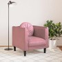 Sillón con cojín terciopelo rosa en Sofás | Comprar online en Foru.es