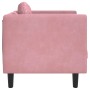 Sillón con cojín terciopelo rosa en Sofás | Comprar online en Foru.es