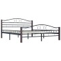 Estructura de cama de metal negra 160x200 cm de vidaXL, Camas y somieres - Ref: Foro24-285294, Precio: 157,83 €, Descuento: %