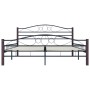 Estructura de cama de metal negra 160x200 cm de vidaXL, Camas y somieres - Ref: Foro24-285294, Precio: 157,83 €, Descuento: %