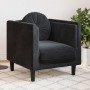 Sillón con cojín terciopelo negro en Sofás | Comprar online en Foru.es