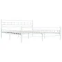 Estructura de cama de metal blanca 180x200 cm de vidaXL, Camas y somieres - Ref: Foro24-285300, Precio: 133,74 €, Descuento: %