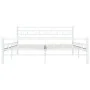 Estructura de cama de metal blanca 180x200 cm de vidaXL, Camas y somieres - Ref: Foro24-285300, Precio: 133,74 €, Descuento: %