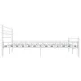Estructura de cama de metal blanca 180x200 cm de vidaXL, Camas y somieres - Ref: Foro24-285300, Precio: 133,74 €, Descuento: %