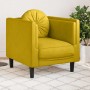 Sillón con cojín terciopelo amarillo en Sofás | Comprar online en Foru.es