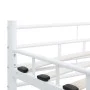 Estructura de cama de metal blanca 180x200 cm de vidaXL, Camas y somieres - Ref: Foro24-285300, Precio: 133,74 €, Descuento: %