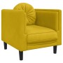 Sillón con cojín terciopelo amarillo en Sofás | Comprar online en Foru.es