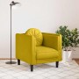 Sillón con cojín terciopelo amarillo en Sofás | Comprar online en Foru.es