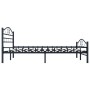 Estructura de cama de acero negro 160x200 cm de vidaXL, Camas y somieres - Ref: Foro24-285289, Precio: 166,98 €, Descuento: %