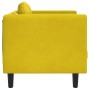 Sillón con cojín terciopelo amarillo en Sofás | Comprar online en Foru.es