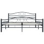 Estructura de cama de acero negro 160x200 cm de vidaXL, Camas y somieres - Ref: Foro24-285289, Precio: 166,98 €, Descuento: %
