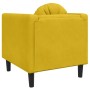 Sillón con cojín terciopelo amarillo en Sofás | Comprar online en Foru.es