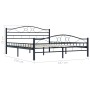 Estructura de cama de acero negro 160x200 cm de vidaXL, Camas y somieres - Ref: Foro24-285289, Precio: 166,98 €, Descuento: %