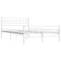 Estructura de cama de metal blanco 120x200 cm de vidaXL, Camas y somieres - Ref: Foro24-285297, Precio: 94,78 €, Descuento: %
