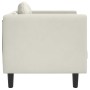 Sillón con cojín terciopelo color crema en Sofás | Comprar online en Foru.es