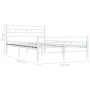 Estructura de cama de metal blanco 120x200 cm de vidaXL, Camas y somieres - Ref: Foro24-285297, Precio: 94,78 €, Descuento: %