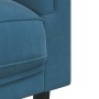 Sillón con cojín terciopelo azul en Sofás | Comprar online en Foru.es