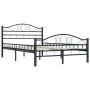 Estructura de cama de acero negra 120x200 cm de vidaXL, Camas y somieres - Ref: Foro24-285287, Precio: 145,05 €, Descuento: %