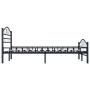 Estructura de cama de acero negra 120x200 cm de vidaXL, Camas y somieres - Ref: Foro24-285287, Precio: 145,05 €, Descuento: %