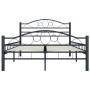 Estructura de cama de acero negra 120x200 cm de vidaXL, Camas y somieres - Ref: Foro24-285287, Precio: 145,05 €, Descuento: %