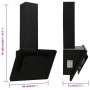 Campana extractora acero inoxidable vidrio templado negro 60 cm de vidaXL, Extractores - Ref: Foro24-51662, Precio: 187,32 €,...