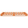 Estructura de cama de palés madera maciza pino marrón 120x200cm de vidaXL, Camas y somieres - Ref: Foro24-285264, Precio: 155...