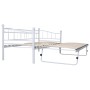 Estructura de cama de acero blanco 180x200/90x200 cm de vidaXL, Camas y somieres - Ref: Foro24-285308, Precio: 205,12 €, Desc...