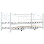 Estructura de cama de acero blanco 180x200/90x200 cm de vidaXL, Camas y somieres - Ref: Foro24-285308, Precio: 205,12 €, Desc...