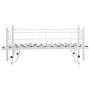 Estructura de cama de acero blanco 180x200/90x200 cm de vidaXL, Camas y somieres - Ref: Foro24-285308, Precio: 205,12 €, Desc...